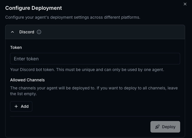 Select Bot scope.